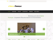 Tablet Screenshot of abeille-provencale.net